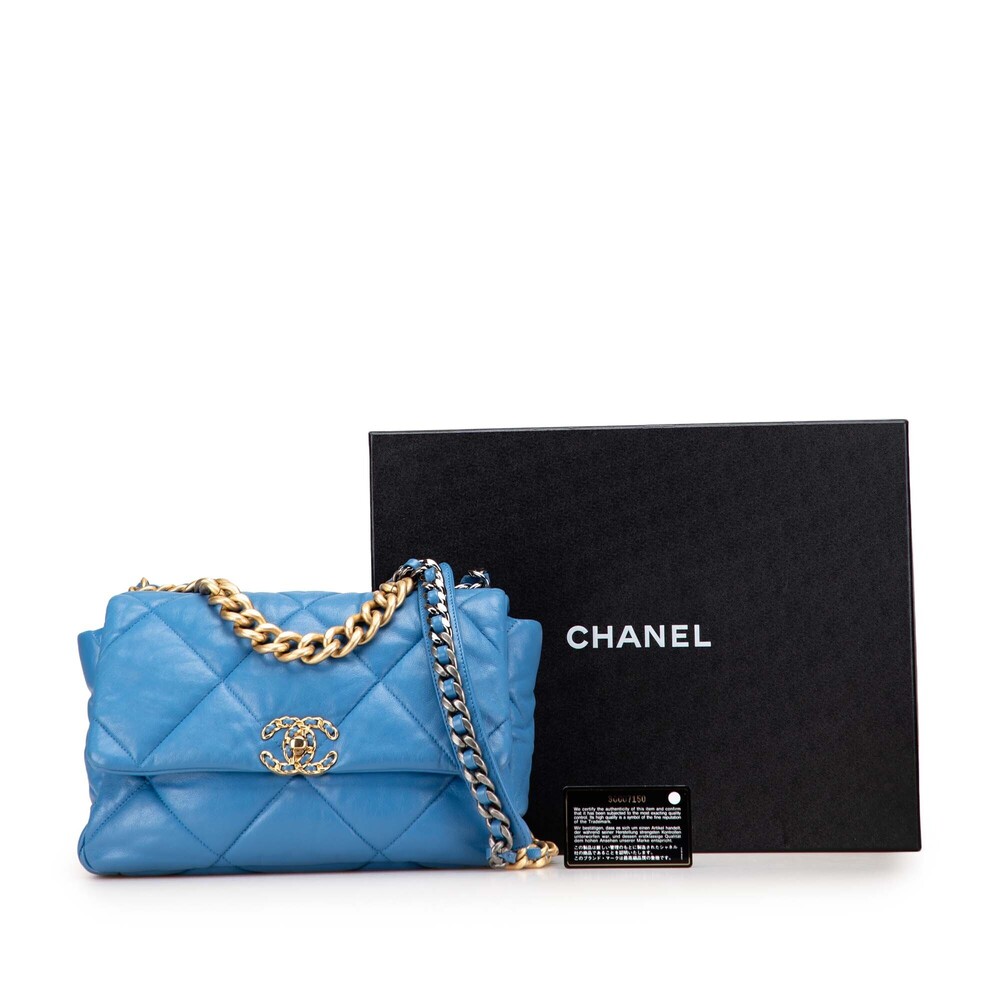 Pre-Loved Chanel Large Lambskin 19 Flap - Picture 10 of 10